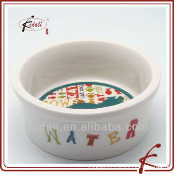 2011 nuevo estilo porcelana pet bowl